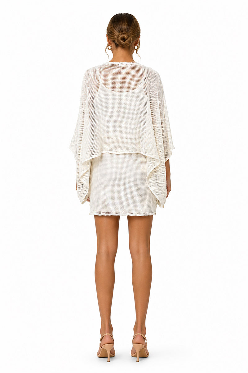 Set of 6 Sea Charm Mesh Short Kaftan (S,M,L)