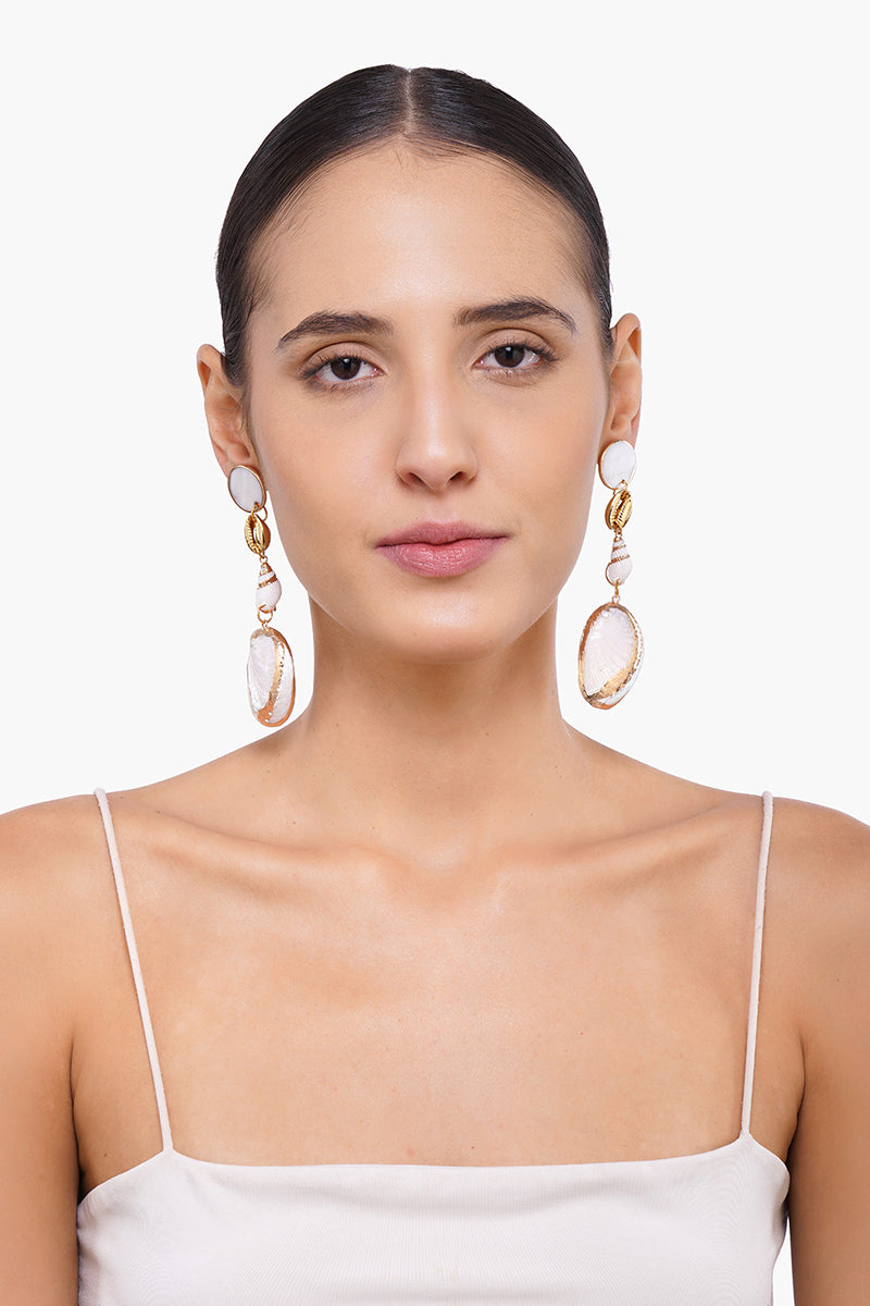 Saturn Shell Earrings
