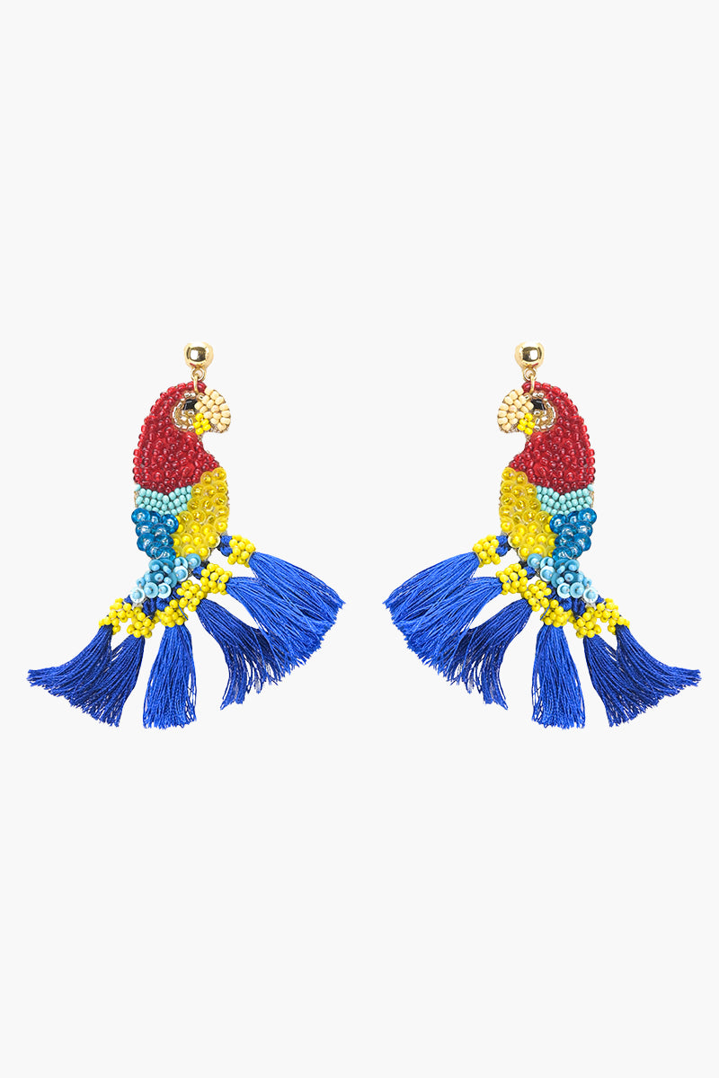 Tropical Bliss Parrot Earrings