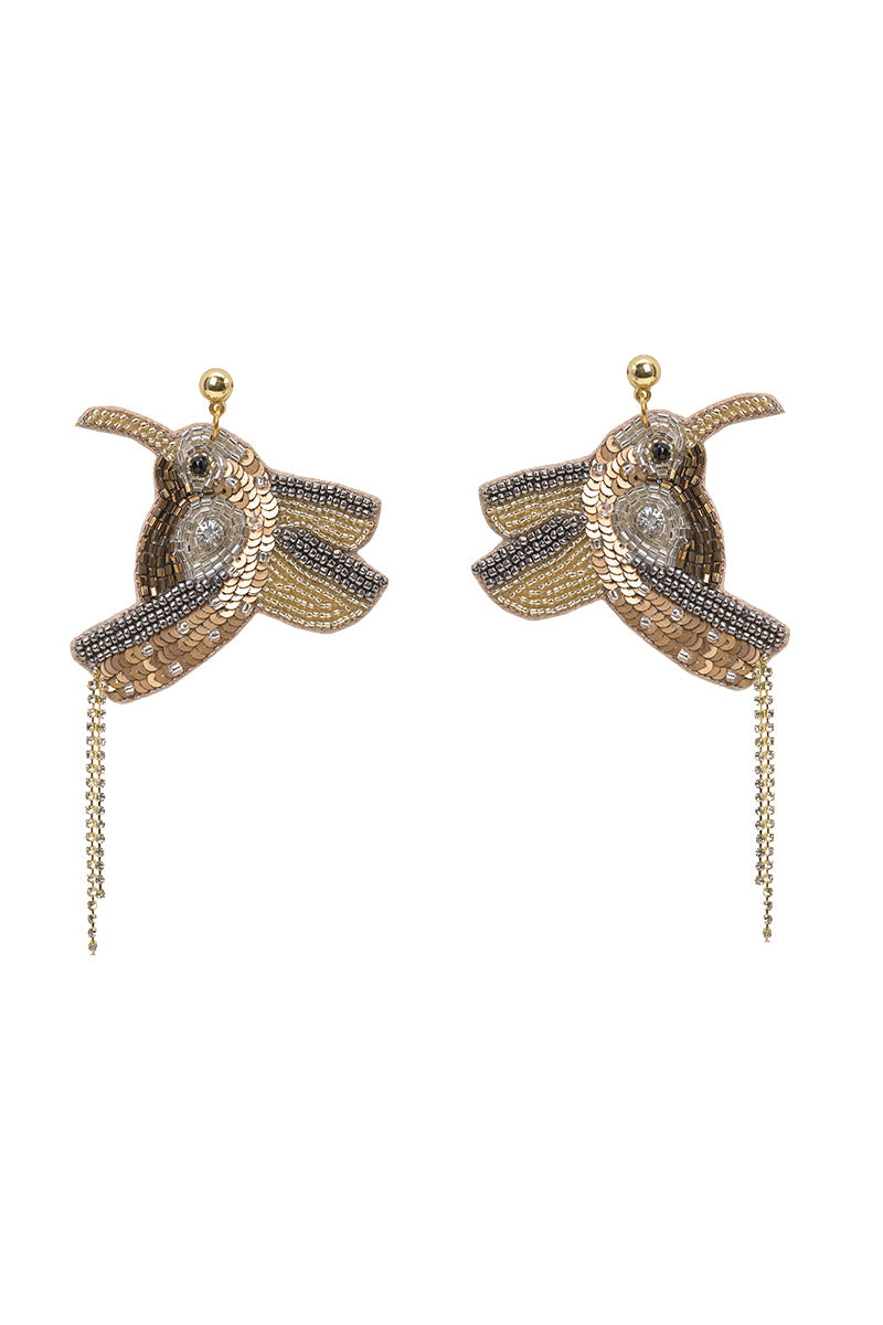 Golden Bird Earrings