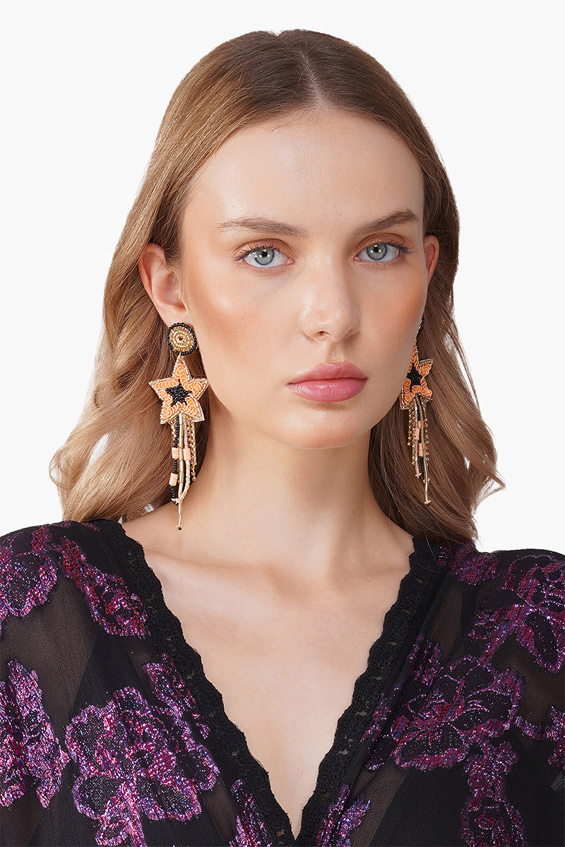 Shining Star Beaded Earrings