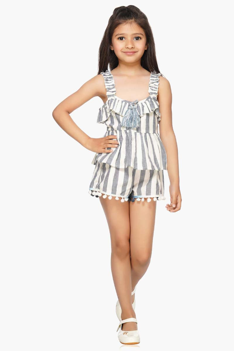 Manatee Stripped Shorts 4-7 Years