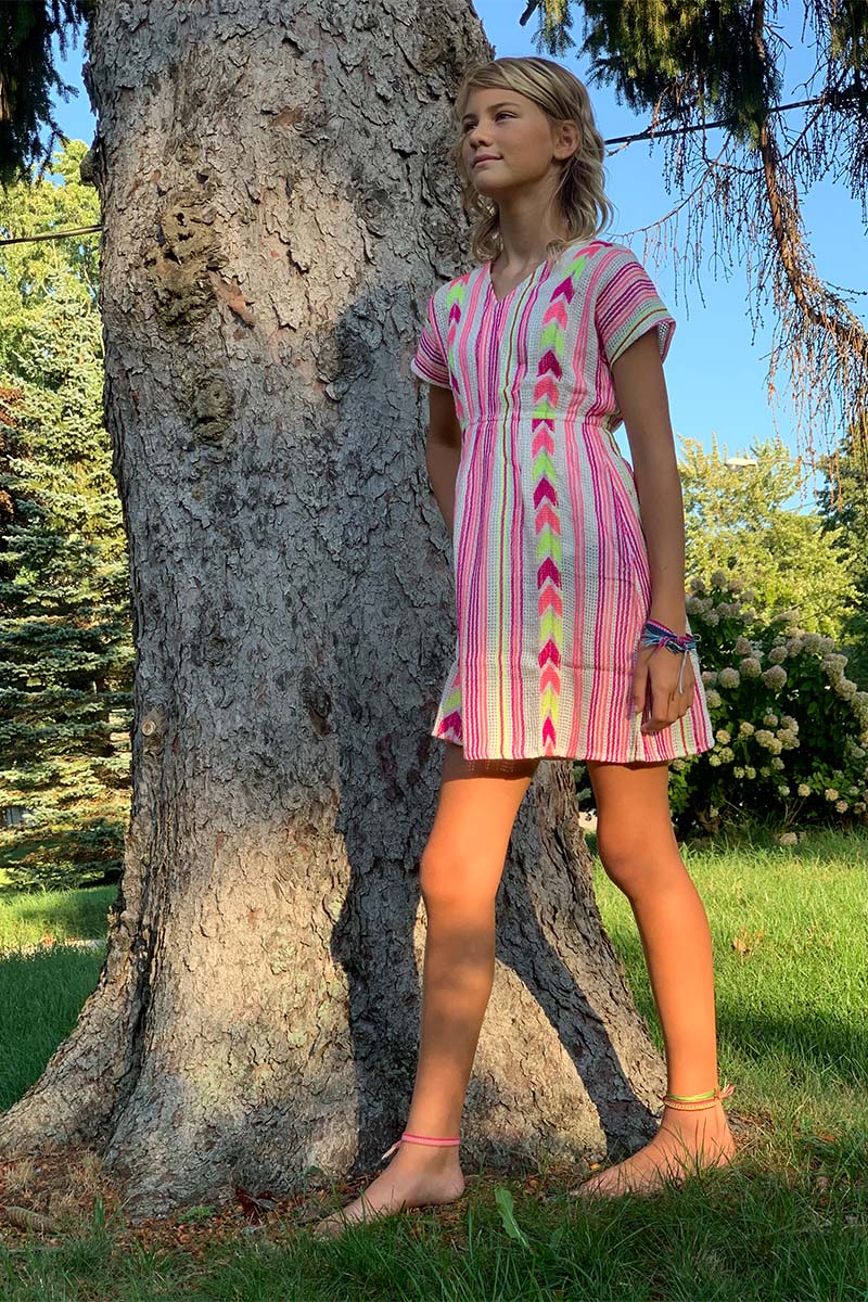 Begonia Pink Tunic Cover Up 4-7 Years