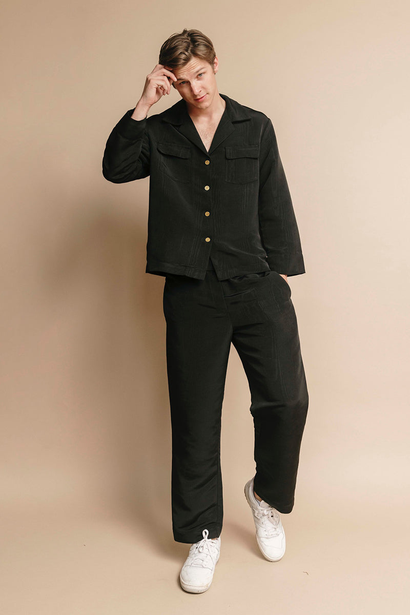 The Morie Taffeta Co-ord Set-Midnight