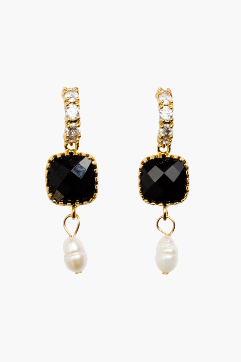 The Alicante Earrings in Black