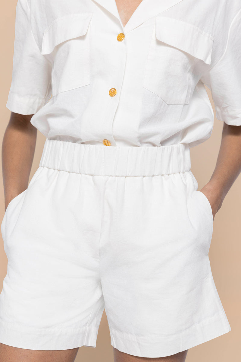 The Short Set In Linen