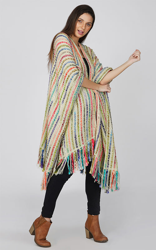 Boho Winter Cape