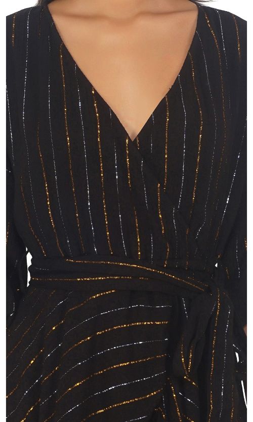 Set of 6 Set of 6 Zayn Striped Lurex Dress (S,M,L)