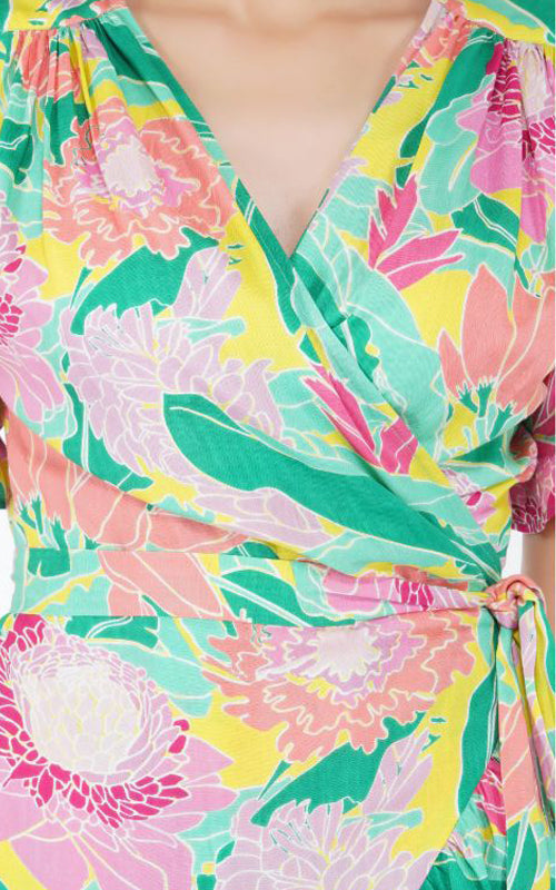 Set of 6 Long Beach Beauty Wrap Dress (S,M,L)