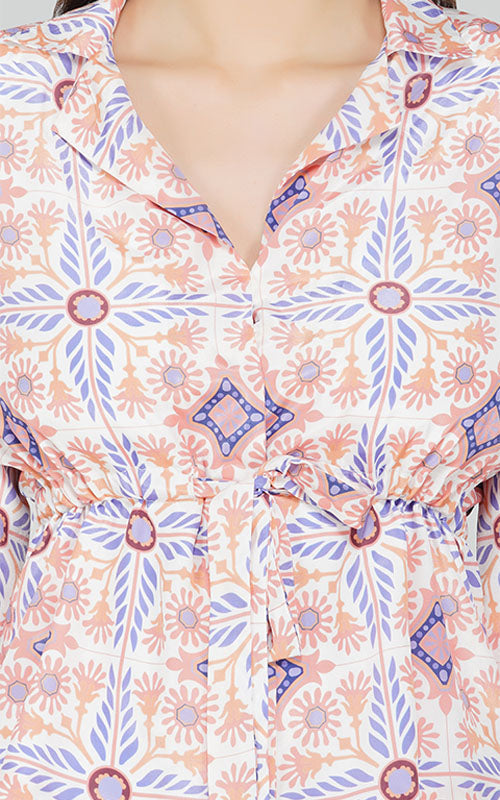 Set of 6 Blossom Tile Print Trouser (S,M,L)