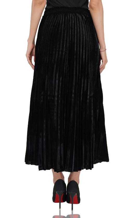 Set of 6 Moonless Night Pleated Velvet Trousers (S,M,L)