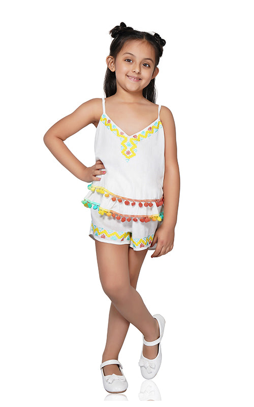 Sorbet Embroidered Shorts 4-7 Years