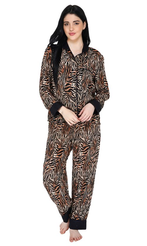 Set of 6 Set of 6 Elegant Animal Print Loungewear Set (S,M,L)