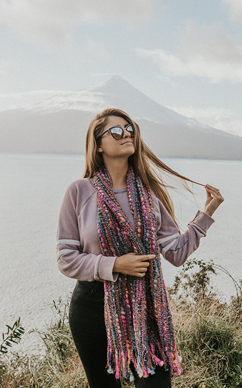 Mirage Gray Winter Scarf