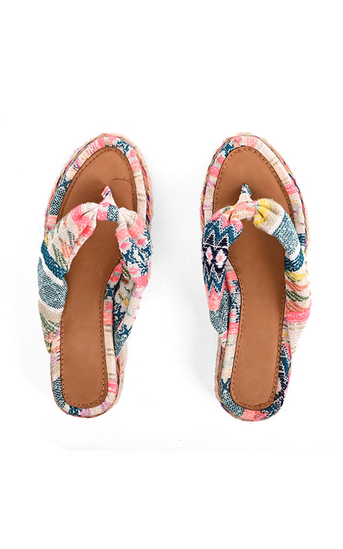 Set of 8 Daphne Flatform Thong Sandals