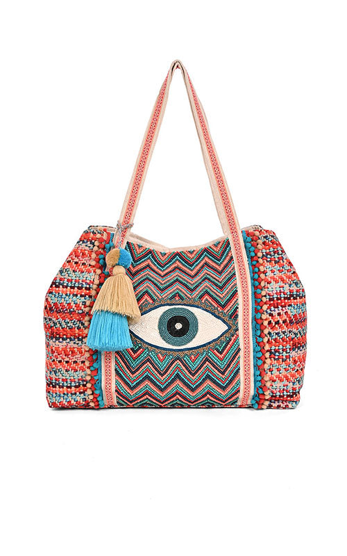 Set of 6 Evil Eye Good Luck Tassel