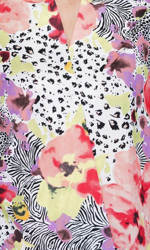 Azalea Floral Dotted Blouse