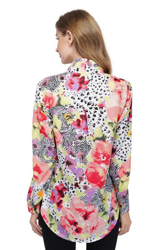 Azalea Floral Dotted Blouse