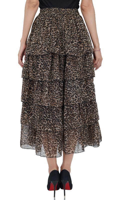 Leopard Tiered Skirt