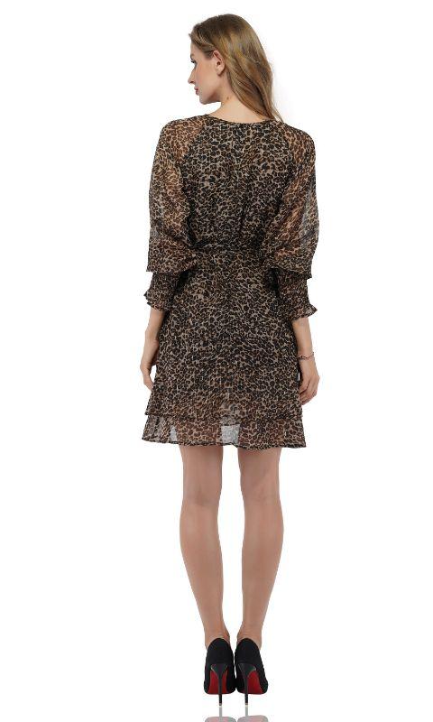 Leopard Ruffle Dress