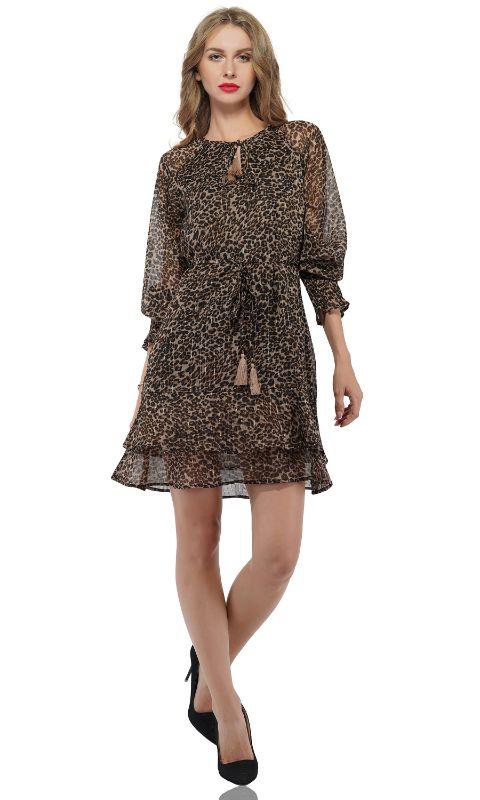 Leopard Ruffle Dress