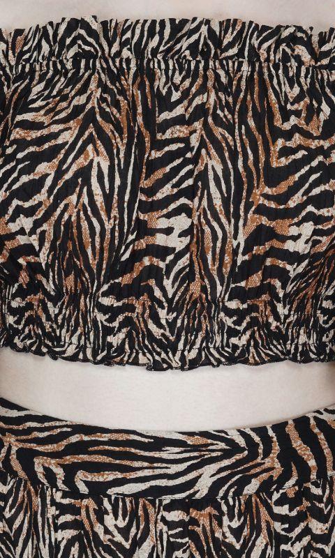 Panthor print Cropped top
