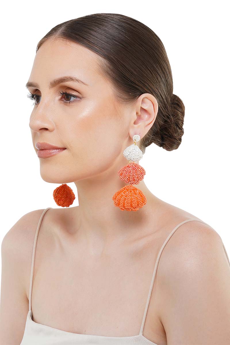 Sunset Seashell Earring