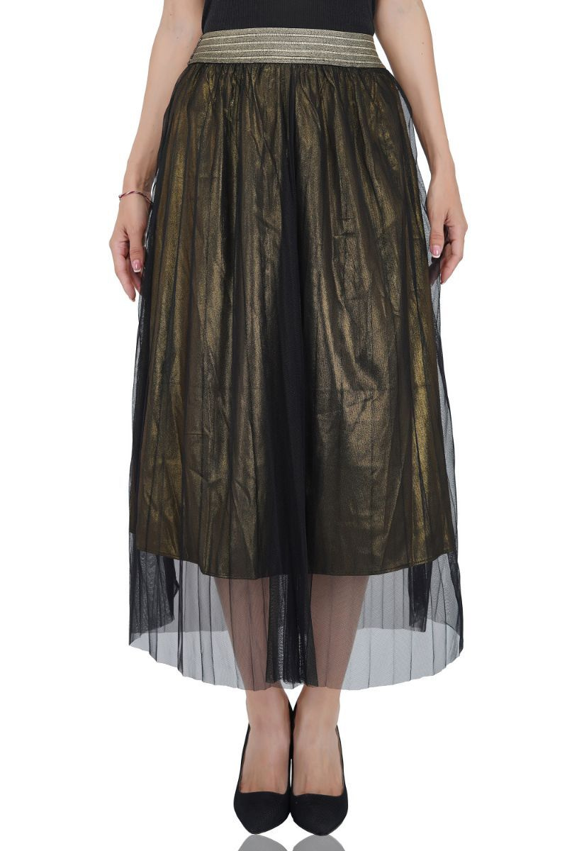 Set of 6 Set of Six Golden Haze Pleated Net Skirt (S,M,L)