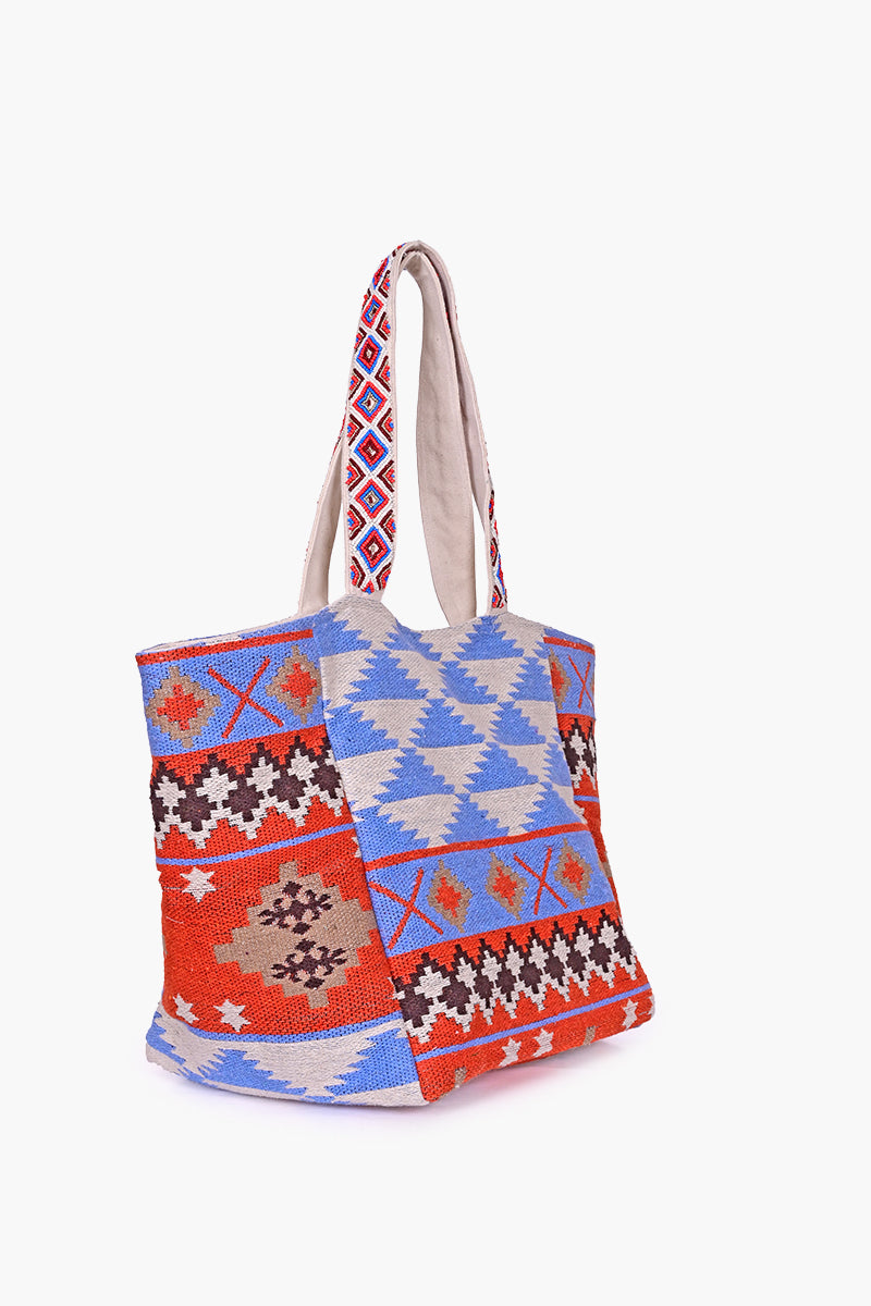 Mazarine Aztec Over-sized Tote