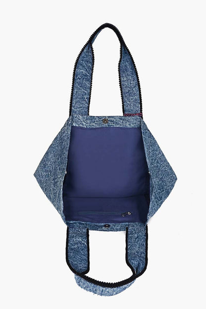 Awesome Owl Denim Tote