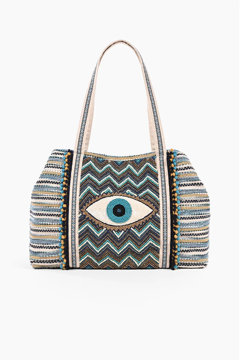 目モチーフ☆【ALDO】Matimatix 編みカゴバッグ 邪眼 evil eye Evil Eye Bag, Evil Eye Purse, Crotchet Evil Eye Bag, Woven