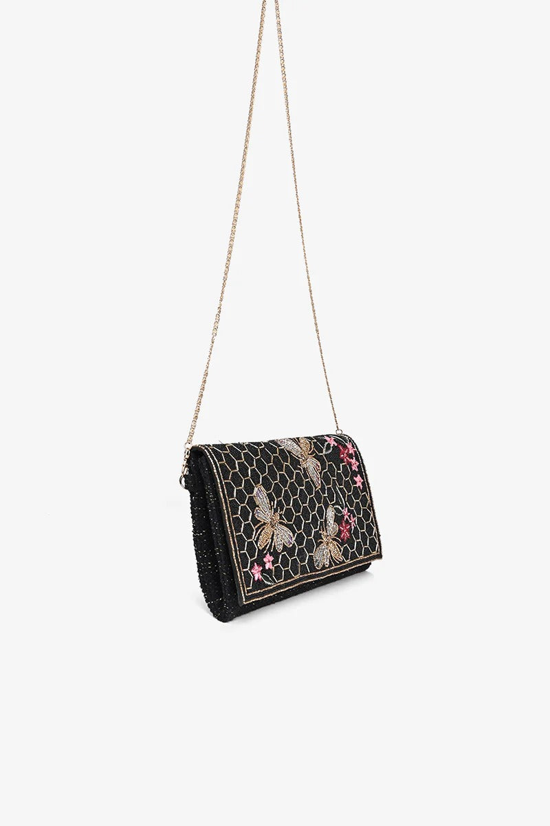 Midnight Honey Bee Clutch