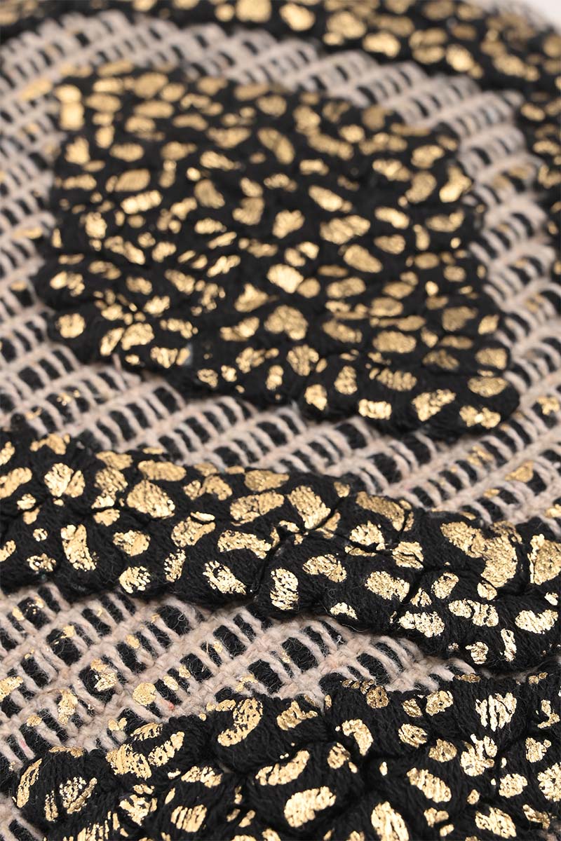 Gold Foil Tufted Clutch