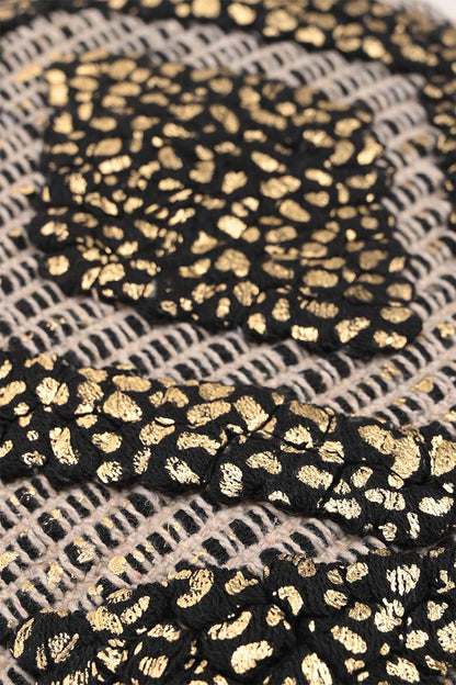 Gold Foil Tufted Clutch