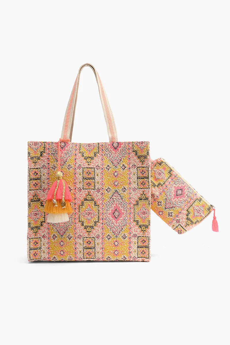 Ancient Rug Inspired Tote