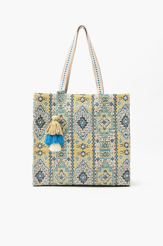 Indian Ancient Rug Inspired Tote