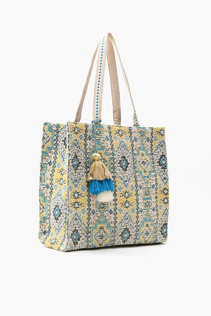 Indian Ancient Rug Inspired Tote