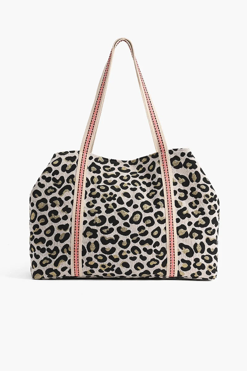 Forestry Leopard Embellished Tote – America & Beyond Wholesale