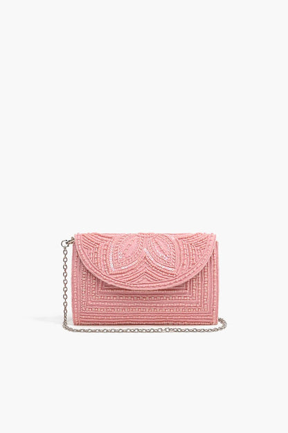 Crystal Rose Embellished Clutch