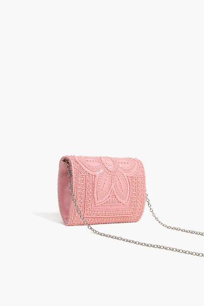 Crystal Rose Embellished Clutch