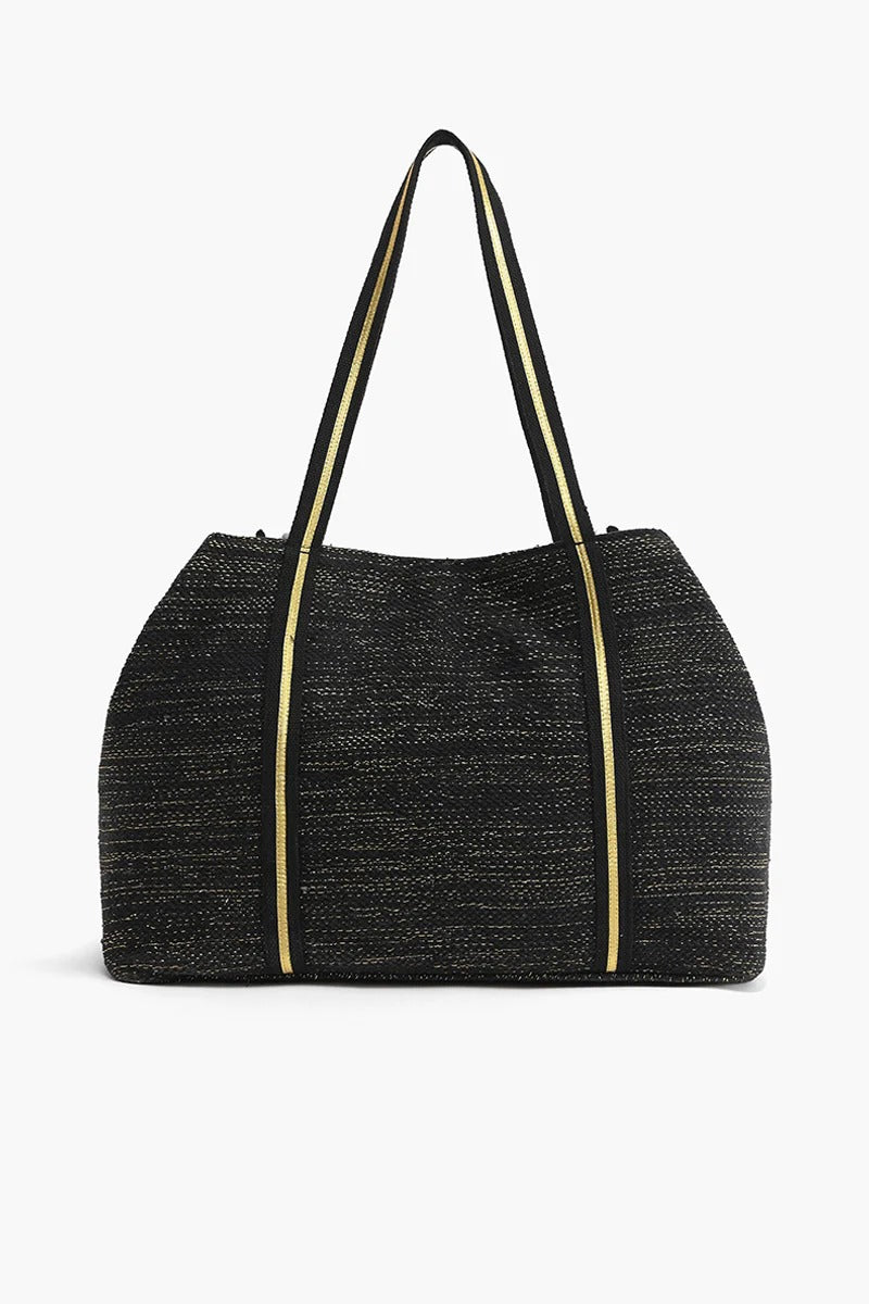 Metallic Floral Tote