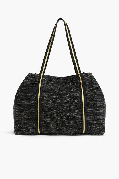 Metallic Floral Tote