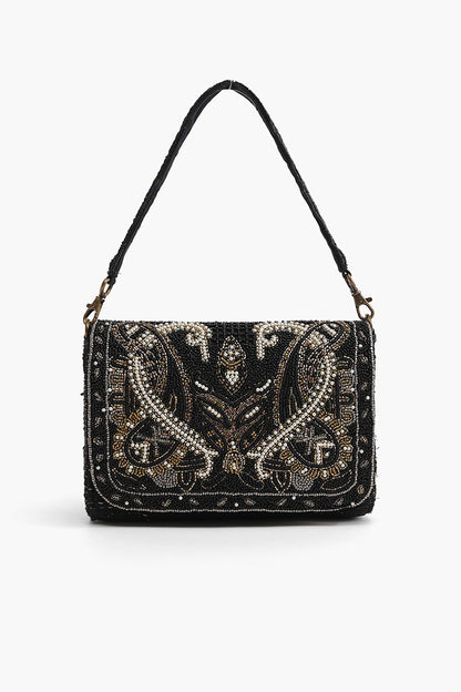 Moonless Night Embellished Shoulder Bag