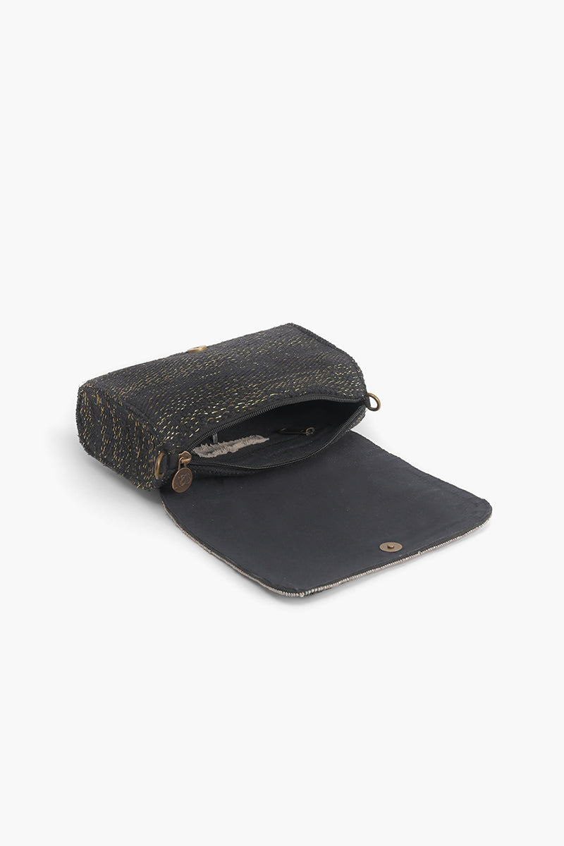 Moonless Night Embellished Shoulder Bag