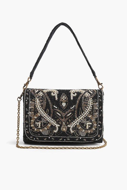 Moonless Night Embellished Shoulder Bag