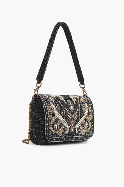 Moonless Night Embellished Shoulder Bag