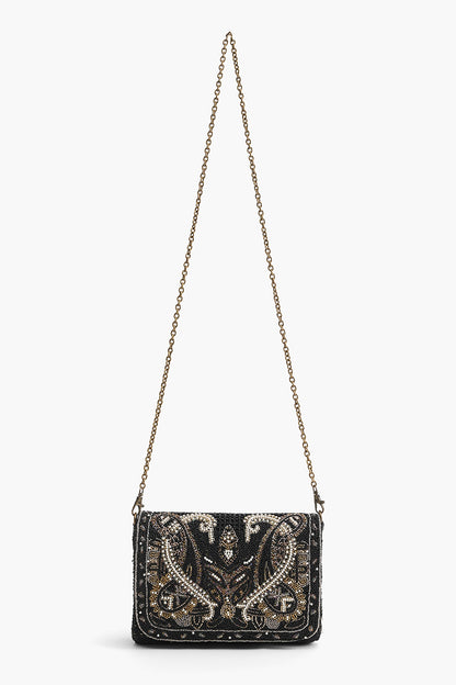 Moonless Night Embellished Shoulder Bag