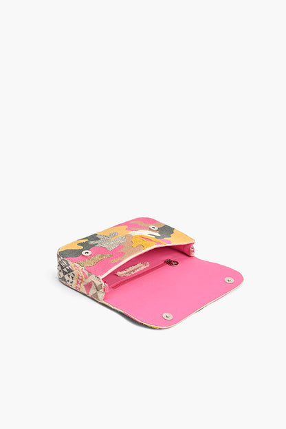 Pink Camo Crossbody Handbag