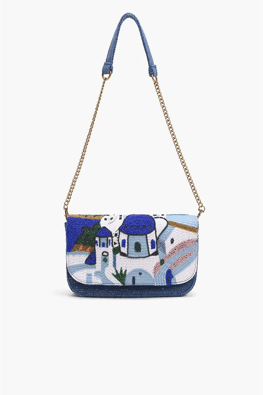 Santorini Sky Crossbody Handbag