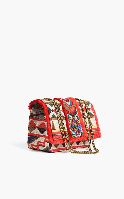 Southwest Sante Fe Beaded Shoulder Bag